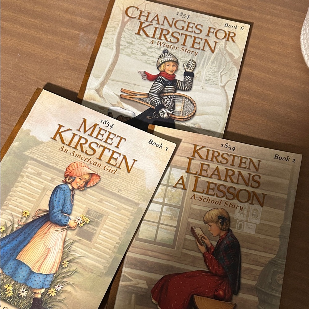 American Girl Kirsten Book Set - Brown, Blue, Red Covers